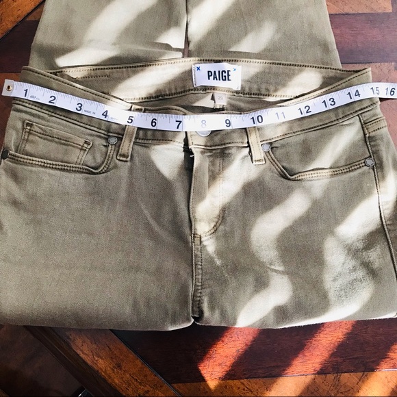 PAIGE Verdugo Ultra Skinny Ankle Jeans Sahara Green size 29 - Picture 10 of 10